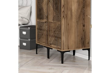 Kumsal Garderobe 80 cm - Valnøtt - Oppbevaring - Garderober & garderobesystem