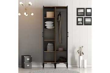 Kumsal Garderobe med Speil - Antrasitt - Oppbevaring - Garderober & garderobesystem
