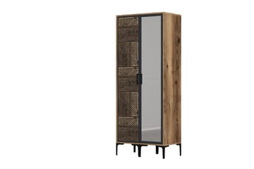 Kumsal Garderobe med Speil - Antrasitt - Oppbevaring - Garderober & garderobesystem