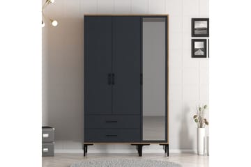 Kumsal Garderobe med Speil - Antrasitt - Oppbevaring - Garderober & garderobesystem