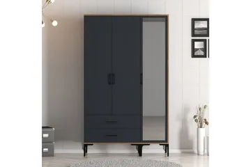 Kumsal Garderobe med Speil - Antrasitt - Oppbevaring - Garderober & garderobesystem