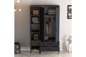 Kumsal Garderobe med Speil - Antrasitt - Oppbevaring - Garderober & garderobesystem