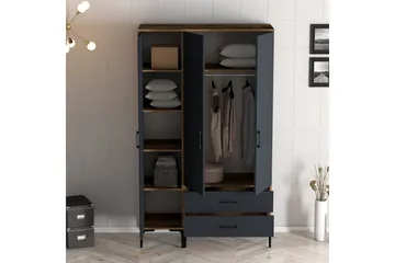 Kumsal Garderobe med Speil - Antrasitt - Oppbevaring - Garderober & garderobesystem