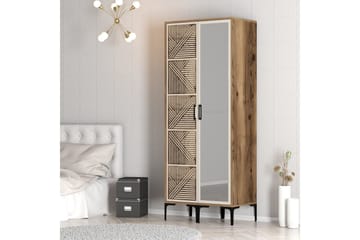 Kumsal Garderobe med Speil - Cream - Oppbevaring - Garderober & garderobesystem