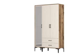 Kumsal Garderobe med Speil - Cream - Oppbevaring - Garderober & garderobesystem