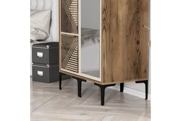 Kumsal Garderobe med Speil - Cream - Oppbevaring - Garderober & garderobesystem