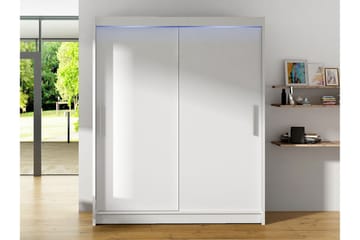 Leila Garderobe 150 cm i Malt Tre - Hvit - Oppbevaring - Garderober & garderobesystem