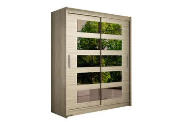 Leila Garderobe 150 cm Skyvedører Delt Speil