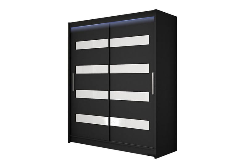 Leila Garderobe 150x200 cm, Svart