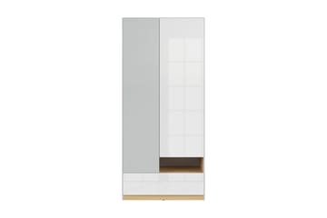 Leokkol Garderobe 55 cm - Lysegrå/Tre/Natur/Hvit - Oppbevaring - Garderober & garderobesystem