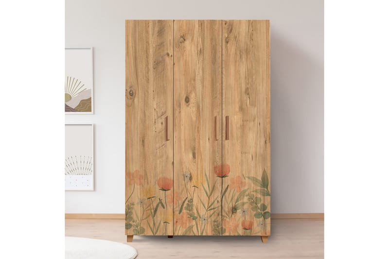 Leva Garderobe 120x189 cm Brun - Hanah Home - Oppbevaring - Garderober & garderobesystem