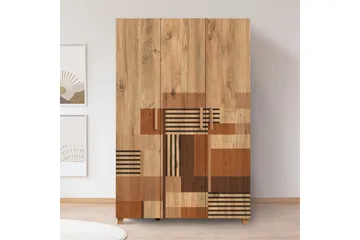 Leva Garderobe 120x189 cm Brun - Hanah Home - Oppbevaring - Garderober & garderobesystem