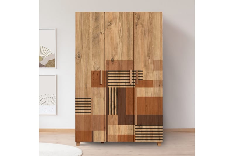Leva Garderobe 120x189 cm Brun - Hanah Home - Oppbevaring - Garderober & garderobesystem