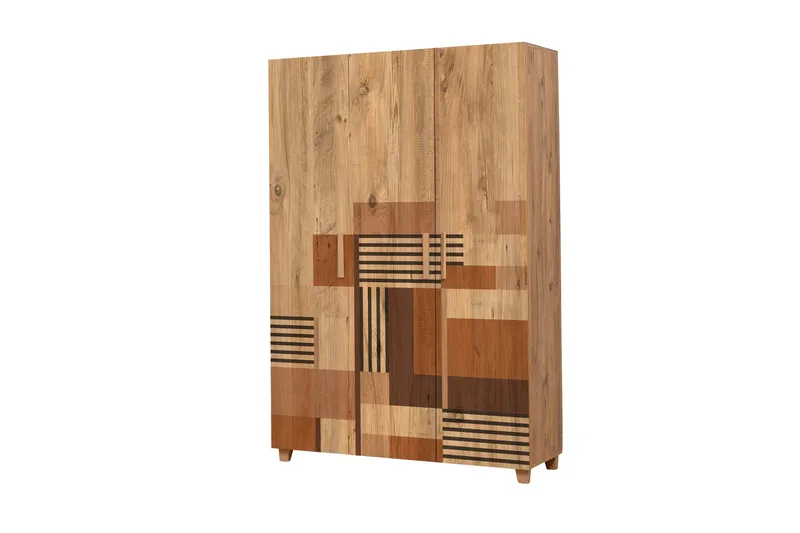 Leva Garderobe 120x189 cm Brun - Hanah Home - Oppbevaring - Garderober & garderobesystem