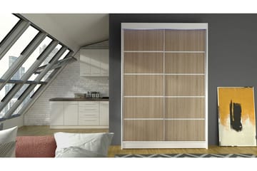 Liverpool Garderobe 120x200 cm - Brun/Hvit - Oppbevaring - Garderober & garderobesystem