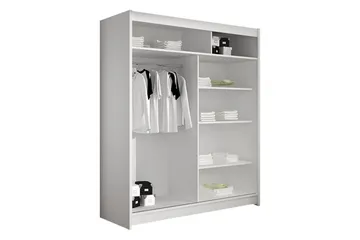 Liverpool Garderobe 120x200 cm - Grå - Oppbevaring - Garderober & garderobesystem