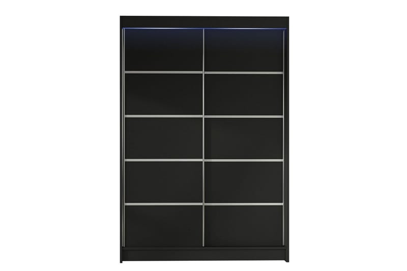 Liverpool Garderobe 120x200 cm, Svart