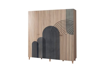 Loni Garderobe 180 cm - Brun - Oppbevaring - Garderober & garderobesystem