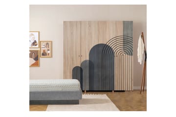 Loni Garderobe 180 cm - Brun - Oppbevaring - Garderober & garderobesystem