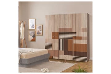 Loni Garderobe 180x192 cm - Natur - Oppbevaring - Garderober & garderobesystem