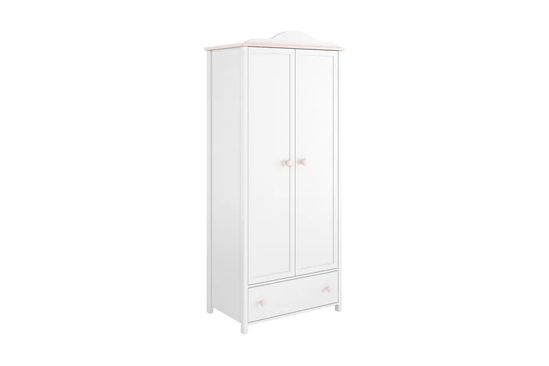 Luna Garderobe 85x52x196 cm, Hvit