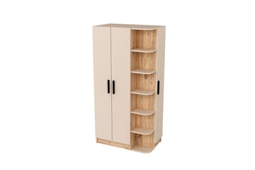 Luses Garderobe 90x181,8 cm - Brun/Beige - Oppbevaring - Garderober & garderobesystem