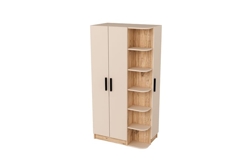 Luses Garderobe 90x181,8 cm - Brun/Beige - Oppbevaring - Garderober & garderobesystem