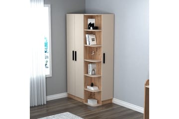 Luses Garderobe 90x181,8 cm - Brun/Beige - Oppbevaring - Garderober & garderobesystem