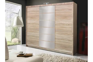 Malibu Garderobe 250x61x215 cm - Oppbevaring - Garderober & garderobesystem