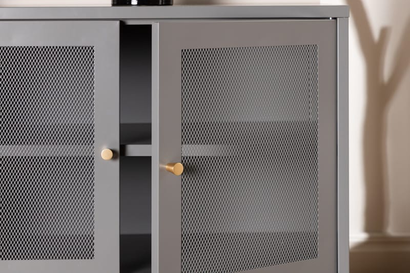 Malla Skapskap 120x40x80 cm - Lys grå - Oppbevaring - Oppbevaringsmøbler - Sideboard & skjenk
