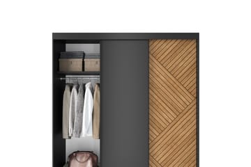 Marrphy Garderobe 120x220 cm - Brun - Oppbevaring - Garderober & garderobesystem