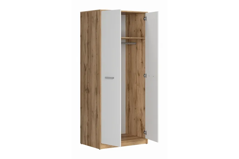 Matos Garderobe - Tre/Natur/Hvit - Oppbevaring - Garderober & garderobesystem