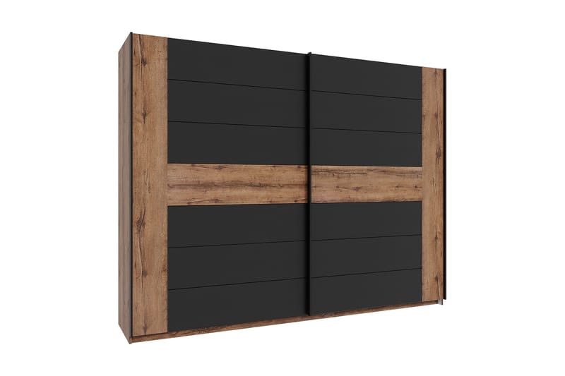 Melnik Garderobe 62x270 cm, Brun/Svart