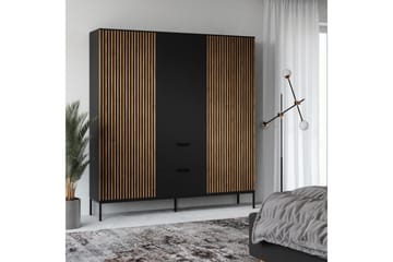 Meorati Garderobe 185x200 cm - Brun - Oppbevaring - Garderober & garderobesystem