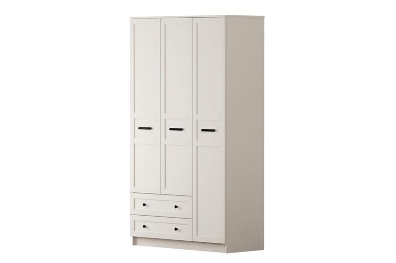 Meyra Garderobe 105x184 cm - Matt Hvit - Oppbevaring - Garderober & garderobesystem