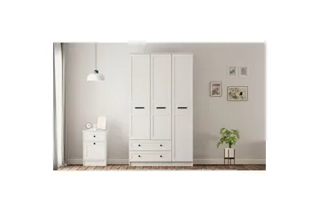 Meyra Garderobe 105x210 cm - Matt Hvit - Oppbevaring - Garderober & garderobesystem