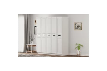 Meyra Garderobe 175x184 cm - Matt Hvit - Oppbevaring - Garderober & garderobesystem