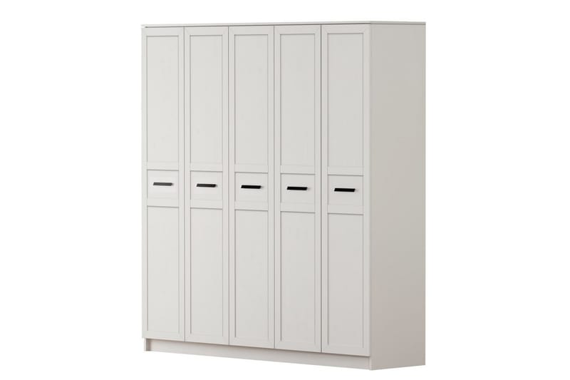 Meyra Garderobe 175x210 cm, Matt Hvit