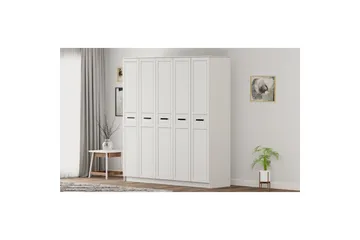 Meyra Garderobe 175x210 cm - Matt Hvit - Oppbevaring - Garderober & garderobesystem