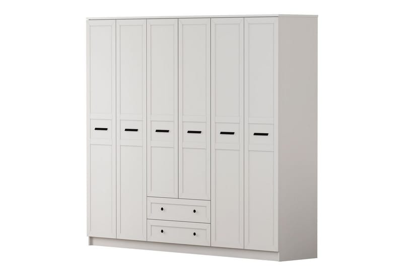 Meyra Garderobe 210x210 cm - Matt Hvit - Oppbevaring - Garderober & garderobesystem