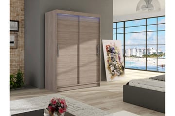 Miami Garderobe 120x58x200 cm - Beige / Grå - Oppbevaring - Garderober & garderobesystem - Garderobeskap