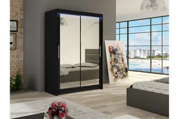 Miami Garderobe 120x58x200 cm - Beige - Oppbevaring - Garderober & garderobesystem