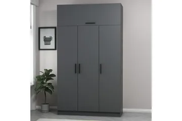 Minar Garderobe 135 cm - Antrasitt - Oppbevaring - Garderober & garderobesystem