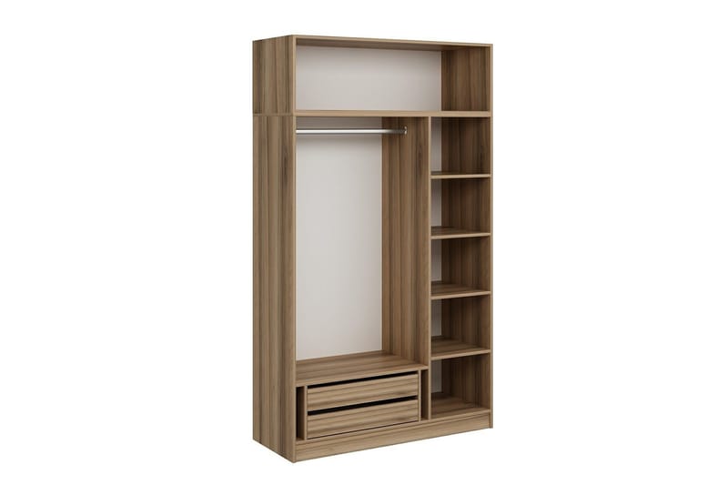 Minar Garderobe 135 cm - Brun - Oppbevaring - Garderober & garderobesystem