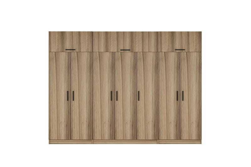 Minar Garderobe 315x235 cm, Valnøtt