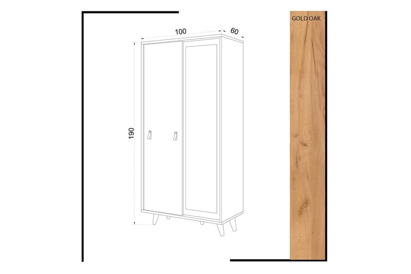Mod Design Garderobe Speil - Oppbevaring - Garderober & garderobesystem