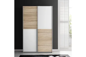 Molgaard Garderobe 120x191 cm - Brun / Hvit - Oppbevaring - Garderober & garderobesystem