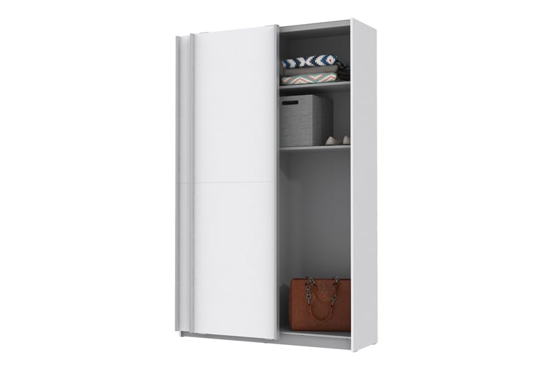 Molgaard Garderobe 120x191 cm - Hvit - Oppbevaring - Garderober & garderobesystem