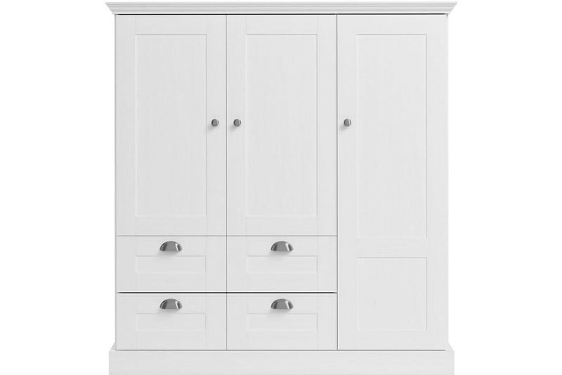 Motala Garderobe 122x130 cm - Hvit - Oppbevaring - Garderober & garderobesystem