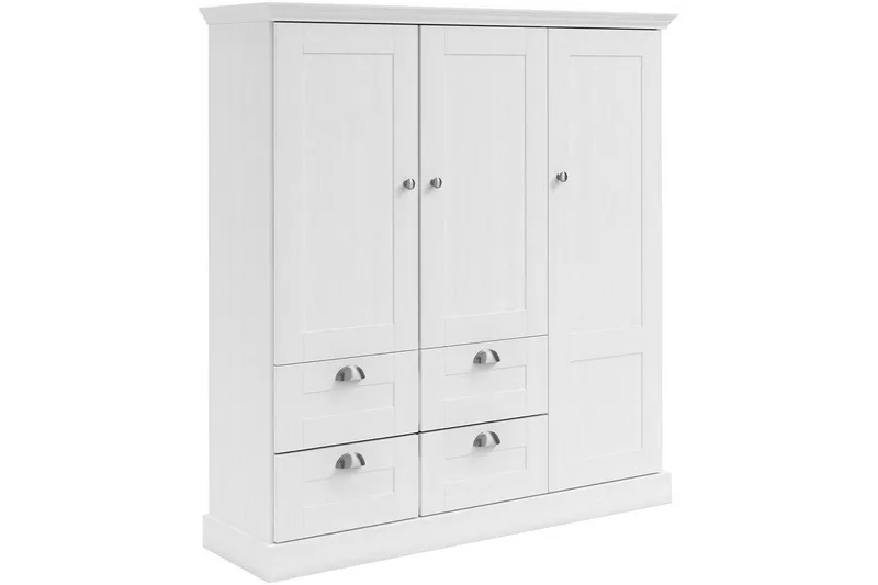 Motala Garderobe 122x130 cm, Hvit